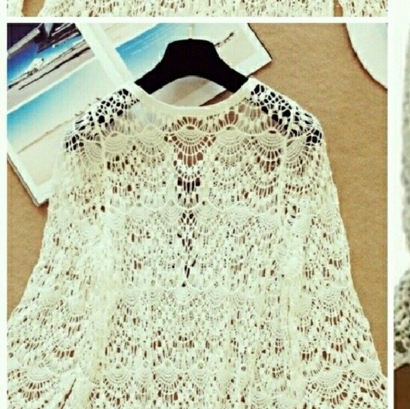 Sexy Flare Sleeve Floral Loose Vestido See Through - Picture 5 of 6